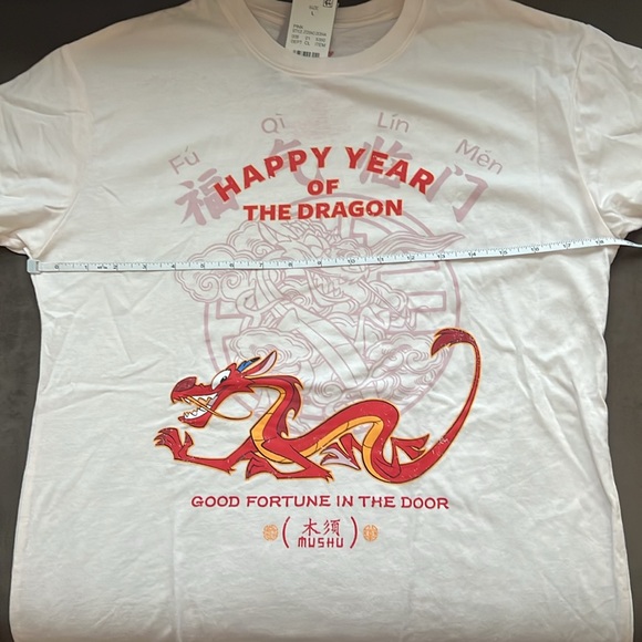 Disney Princess Mulan 🌸 Happy Year Of the dragon MUSHU graphic tshirt - Picture 3 of 8
